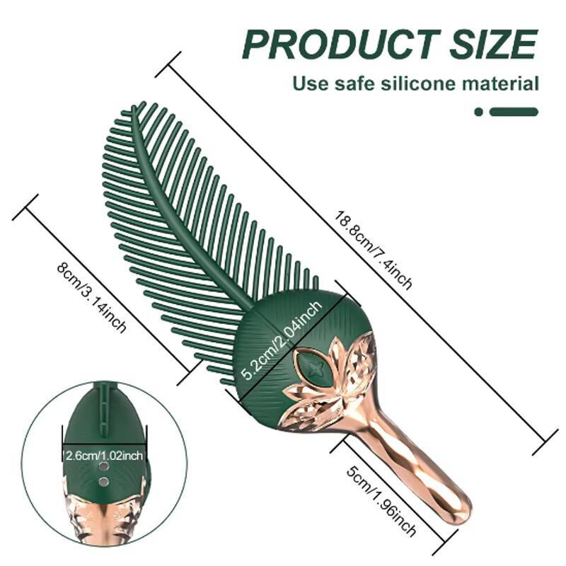 Silicone Couples Teasing Nipple Stimulator Clitoral G-Spot Massage Female Masturbator Feather Fun Vibrator Adult Sex Toys