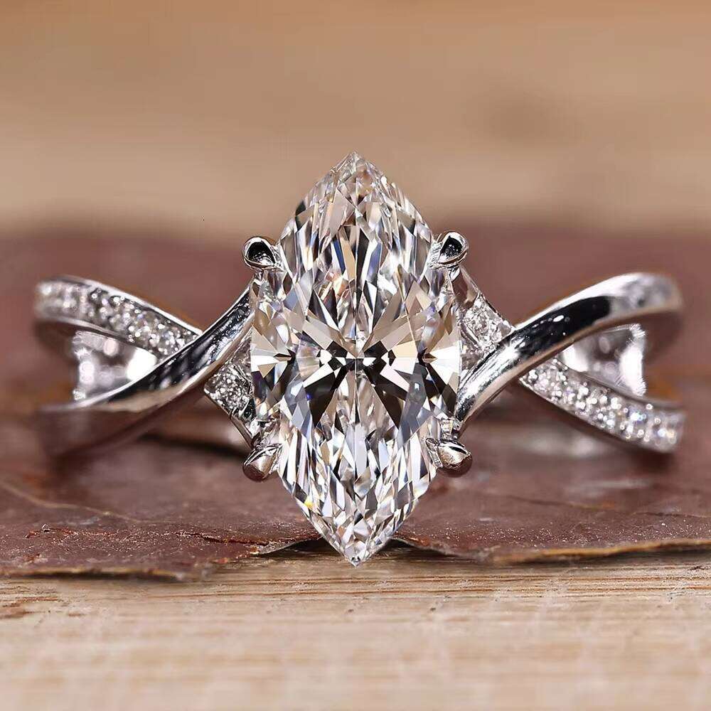 Custom Grown Marquise Ring IGI Certified 14k 18k Solid Gold Lab Diamond Rings for Women Wedding Gift