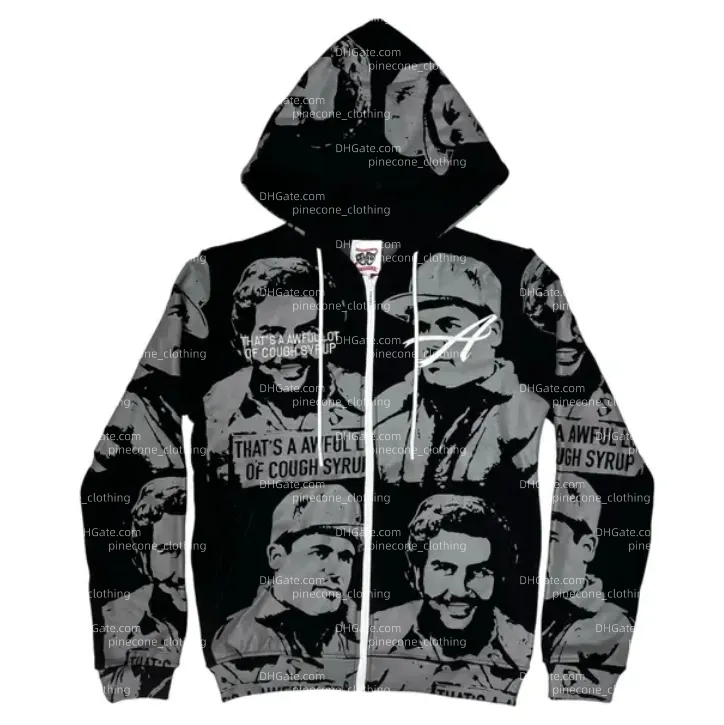 High Quality Trendy Retro Cough Asaali Hooded Sweatshirt Durable Pure 100% Cotton Apparel For Men Women Stylish Clothing