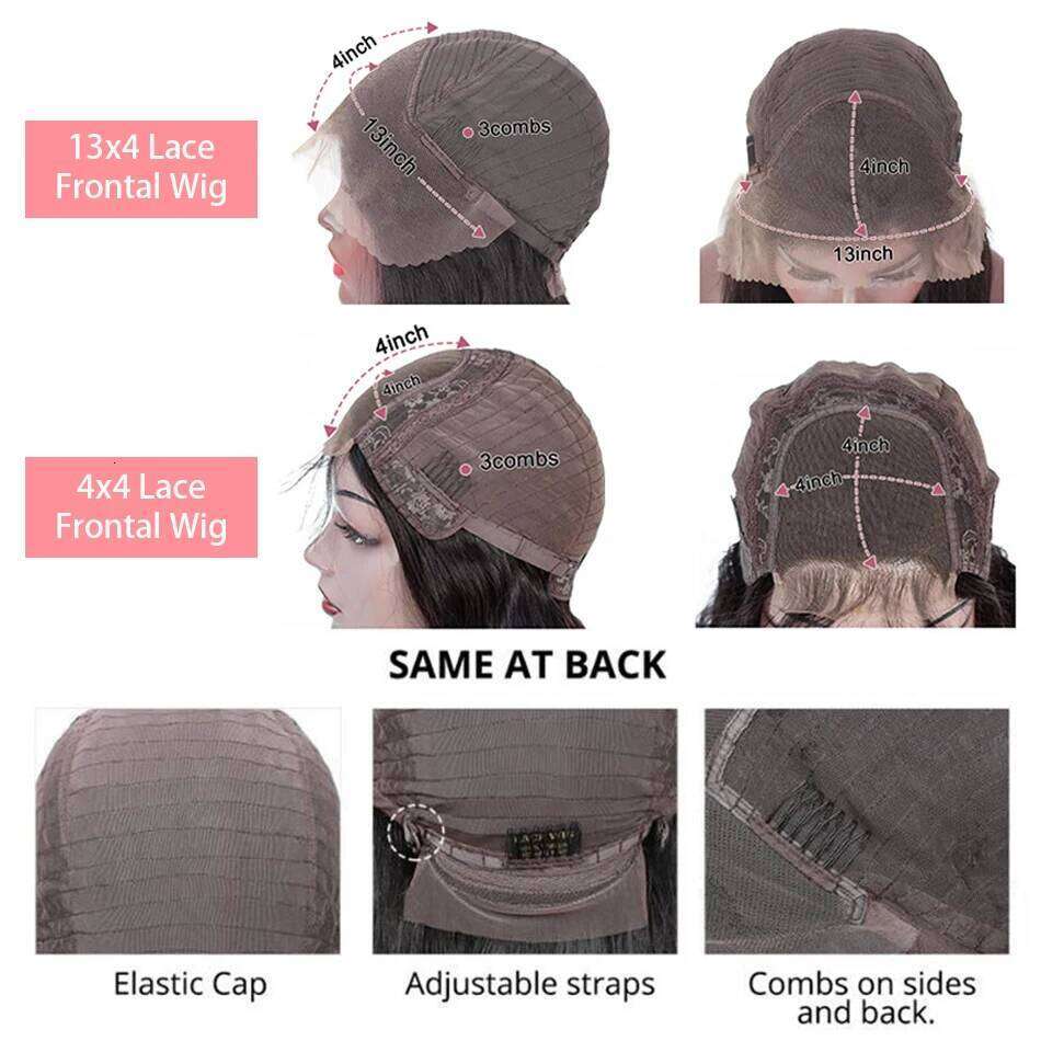 230% Curly Deep Wave 13x4 HD Front Wigs Short Bob 14 16 Inch Brazilian 100% Human Hair 4x4 Transparent Lace Frontal Wig