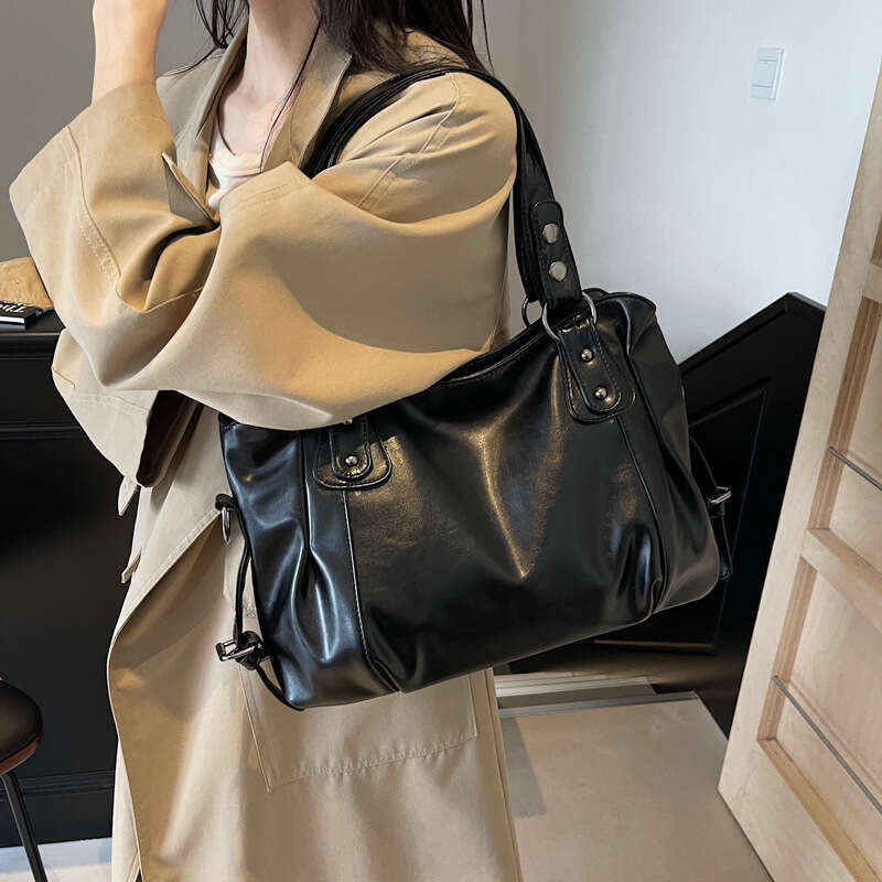 Autumn Winter Large Capacity Cross-Border New Style Women's Versatile Crossbody Casual Shoulder Tote Bucket Bag