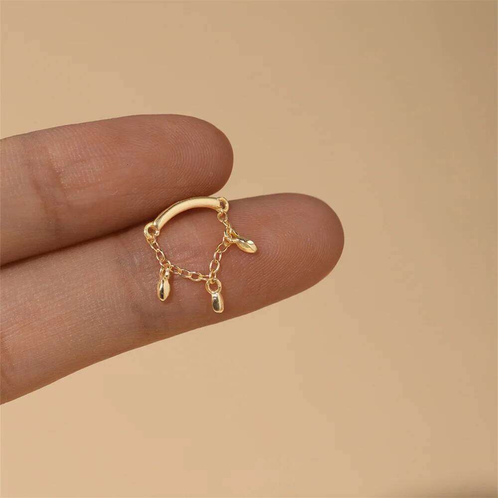 Aide 925 Sterling Silver Shiny Stone Earrings for Women Helix Flat back Stud Piercings DIY 18K Gold Charms Fine Jewelry 1pc