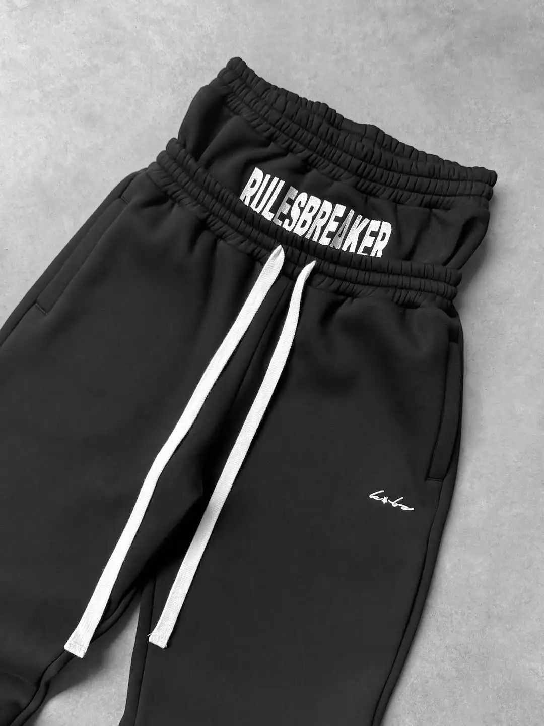 Men Hip-Hop Y2K Double-Waist Fake Two-Piece Pants American Gothic Style Letter Embroidered Casual Pants Trendy Drawstring Pants 251231