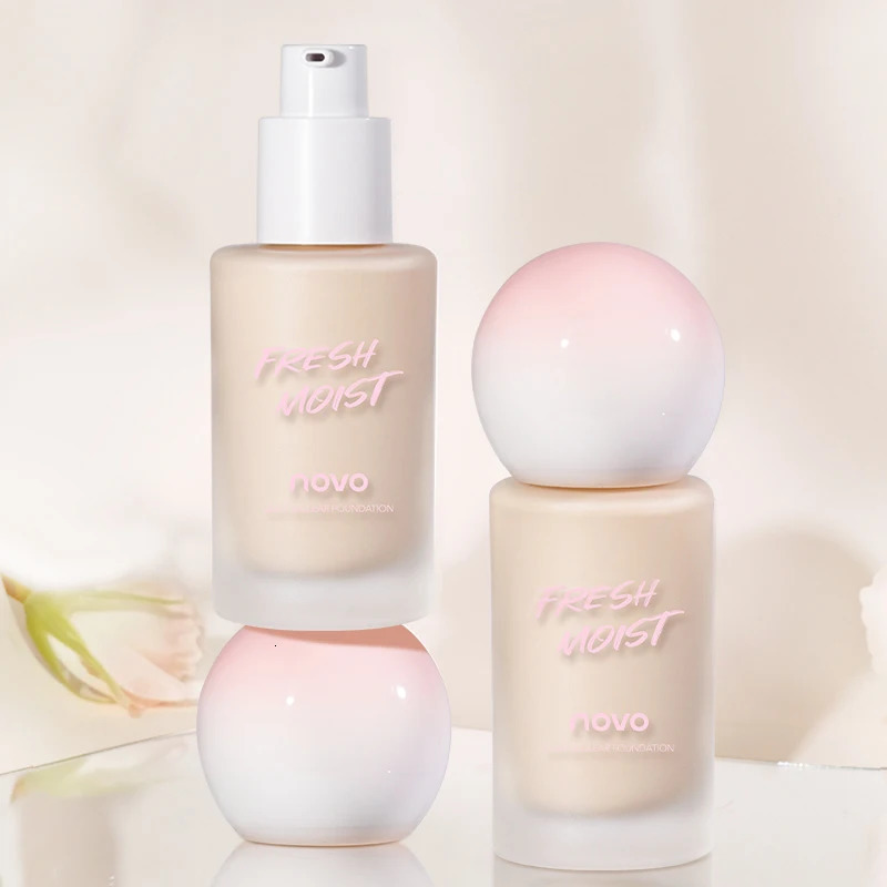 2-color Liquid Foundation BB Cream - Matte Cream Long-lasting 24-hour Coverage Waterproof Sodium Hyaluronate and E 251230