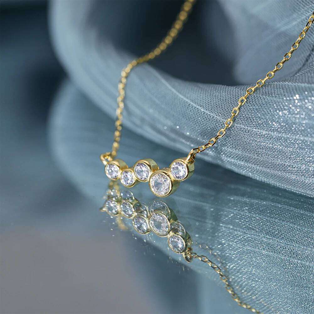 Aide 925 Sterling Silver Trendy INS Style Various Pendant Necklaces For Women Zircon Snake Heart Charm Clavicle Choker Jewelry
