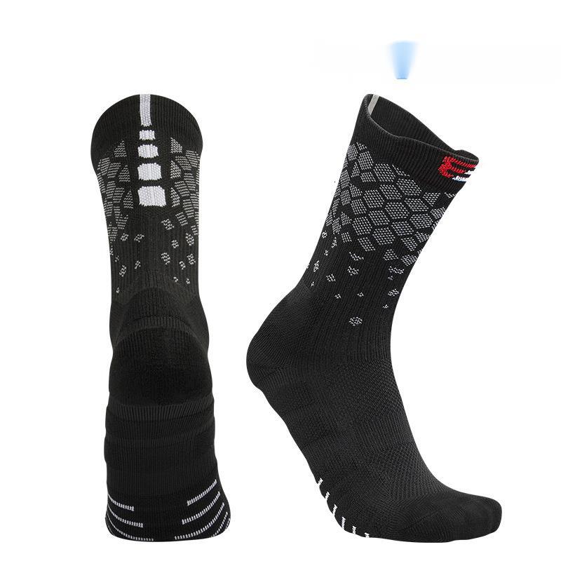 Trendy Professional Basketball Socks Practical Player Version High-Top Men And Women Long Tube Running Mid-Tube Thickened Towel Bottom Sports Socks