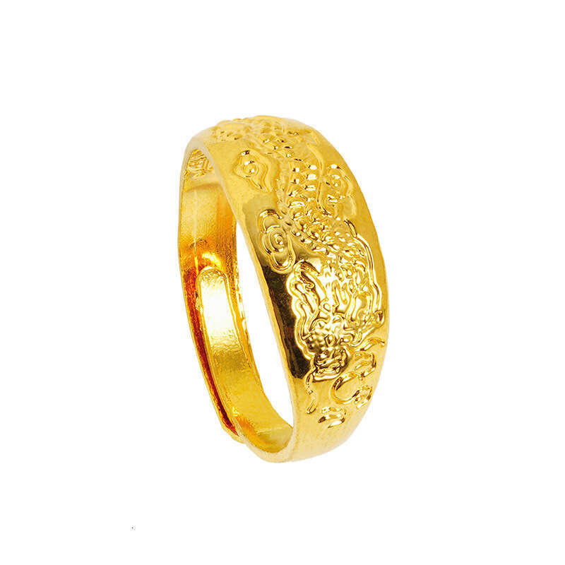 Fashion Ring Gold Plated Sweet Imitation Gold Open Ring for Women Flower Copper Alloy Accessories Wedding Party Ring