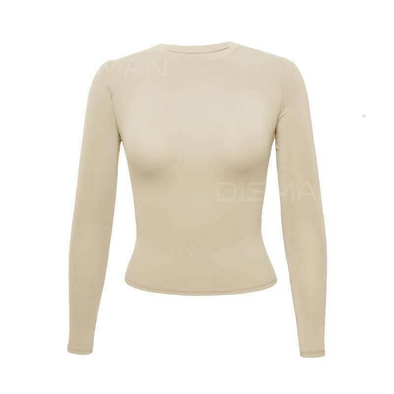 T-Shirt Base Shirt Tight High Elasticity Women's Comfortable Breathable Round Neck Long Sleeve Top Early Autumn