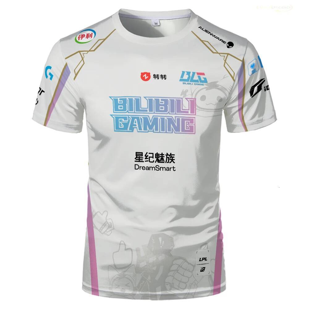 Men's T-shirts League of Legends Blg Uniform Jersey E-sports t Shirts Lpl Fans Esports Game Support T-shirts Unisex Short Sleeve Tops Tee Rw6j