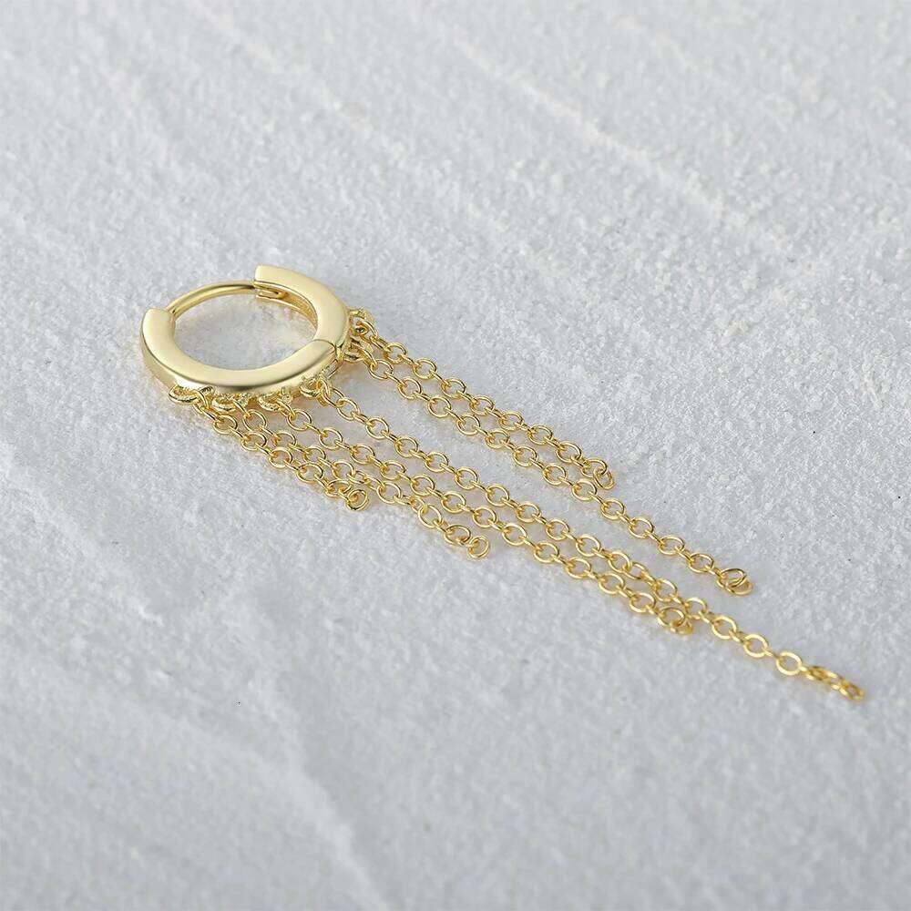 Aide 925 Sterling Silver Gorgeous Multi Long Chain Tassels Dangle Earrings For Women Luxurious 18K Gold Plated Party Jewelry