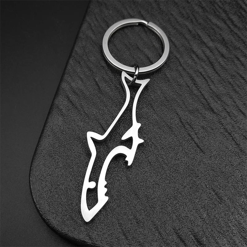 n Shark Beer Bottle Opener Keyring For Women Men Stainless Steel Silver Color Fish Summer Keyholder Jewelry Gifts 251230