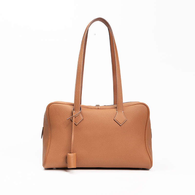 toteBag Shoulder ROSE NOIRE High-End Luxury TC Top Layer Victoria Versatile Crossbody Commuter Genuine Leather Women's Boston Pillow Bag