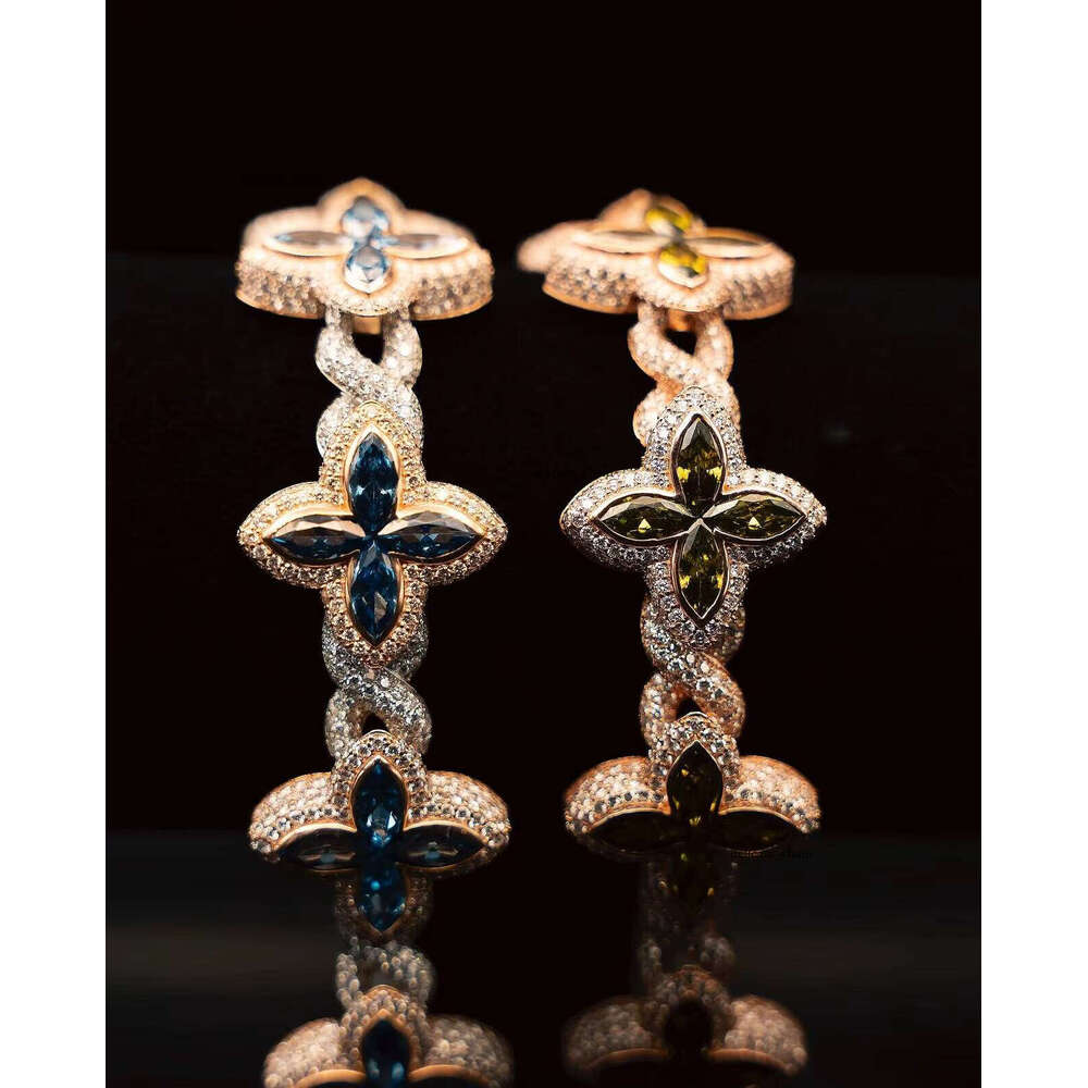 Yuying New Design Pass Test Silver Ice VVS Silicon Stone Diamond Cross Shape Bracelet Cuban Link Hiphop Jewelry