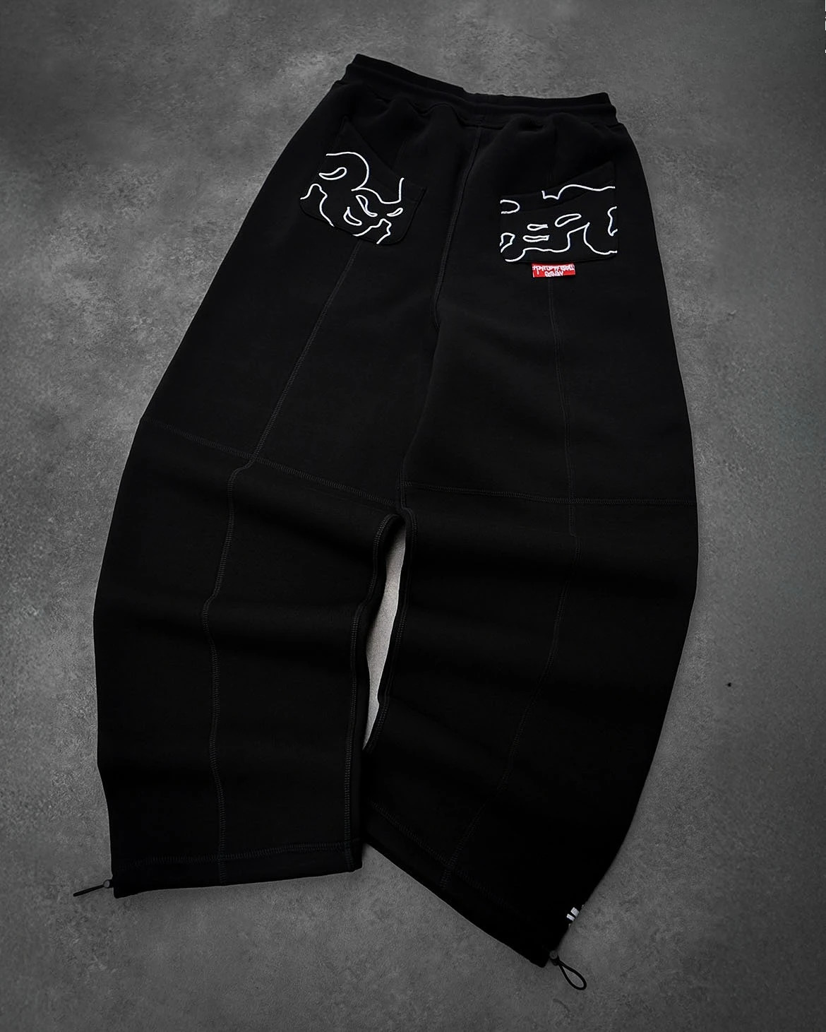 Y2K Mens Womens Streetwear Waist Stretch Joggers Hip Hop Embroidered Fashion Loose American Floor Pants Oversized Sweatpants 251231