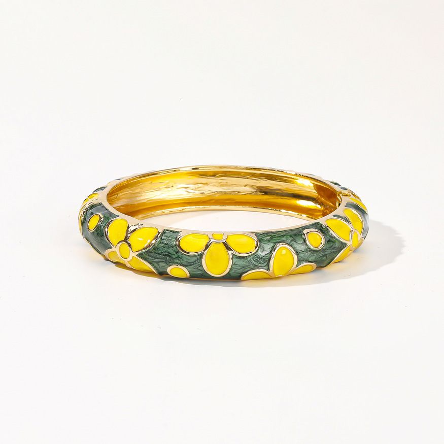 Vintage oil droplet enamel bracelet, jewelry, multifunctional floral fashionable bracelet accessories paracord bracelets