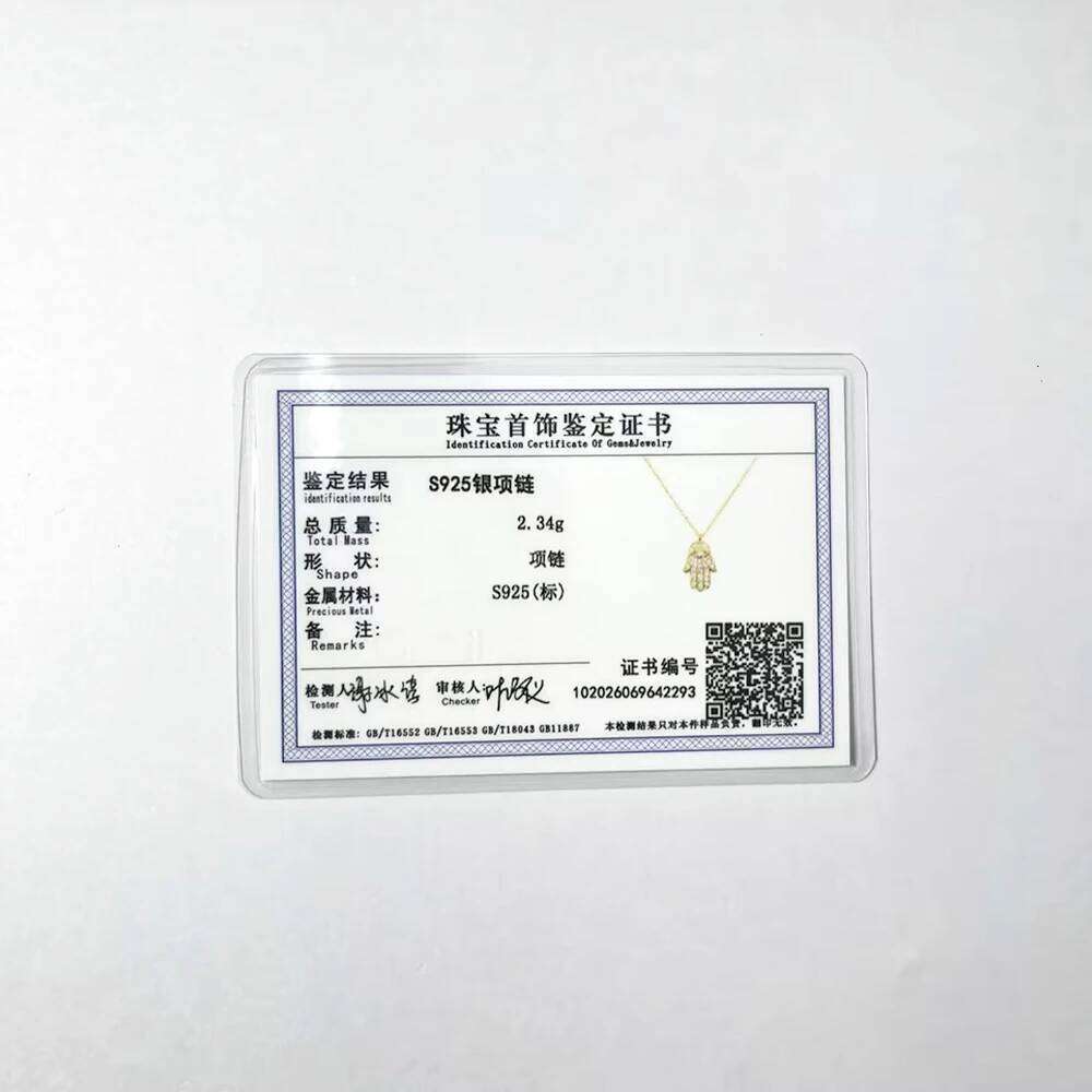 Aide 925 Sterling Silver Punk Bling Ice Out Hamsa Hand for Men Women Gift Fatima Zircon Palm Pendants Necklace Jewelry