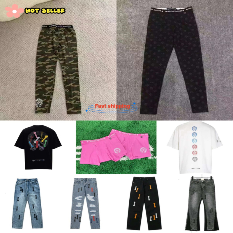 chromed tshirt 2025 designer tight pants clothe jeans for men high quality hoodie brand hoodies pure cotton luxuryuu leggings women hiphop casual high version 4b56