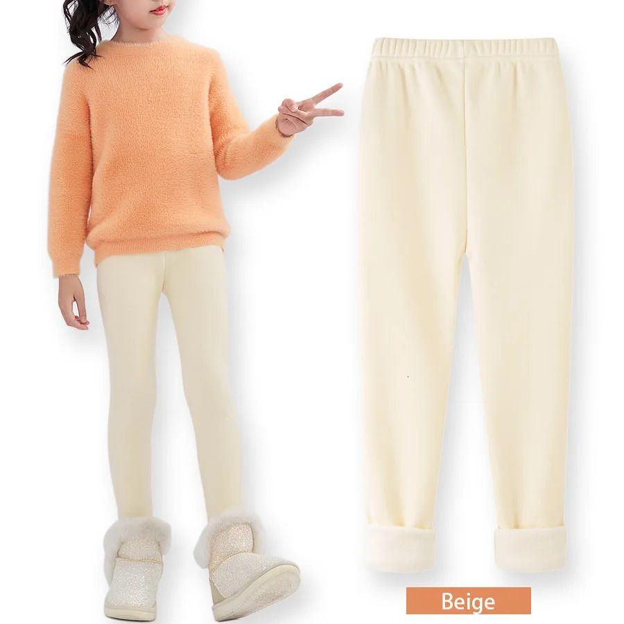 k966 SheeCute Girls Winter Warm Pants Kids Fleece Lined Leggings for 311 Years