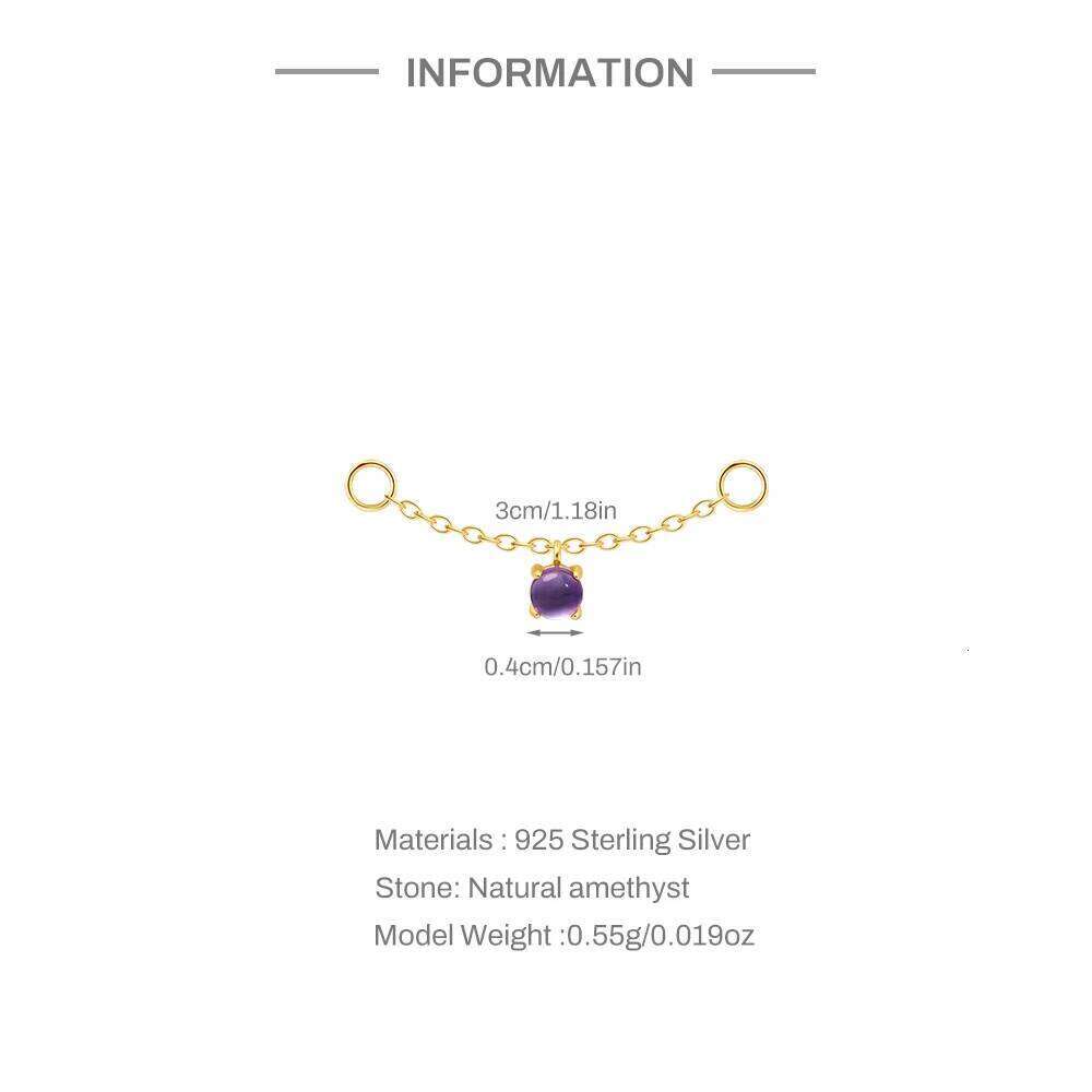 Aide S925 Sterling Silver Miniature Zircon Y2k Colors CZ Chains Charms Diy Jewelry Making Accessories Earring Necklace Bracelet