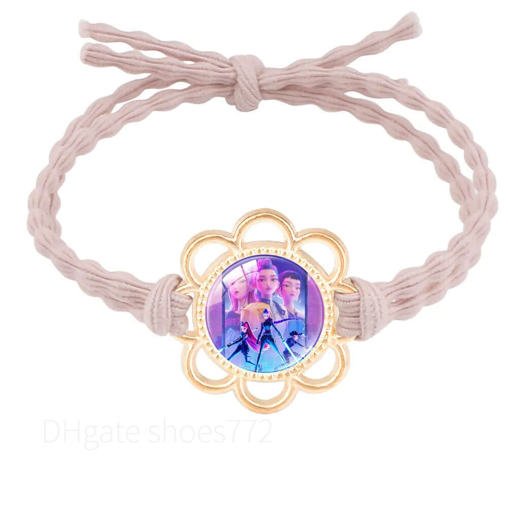 Demon Hunters Elastics Ties Anime Girl Scrunchie Rubber Bands Headband Hair Accessories Headwear Decoration Gift 114893