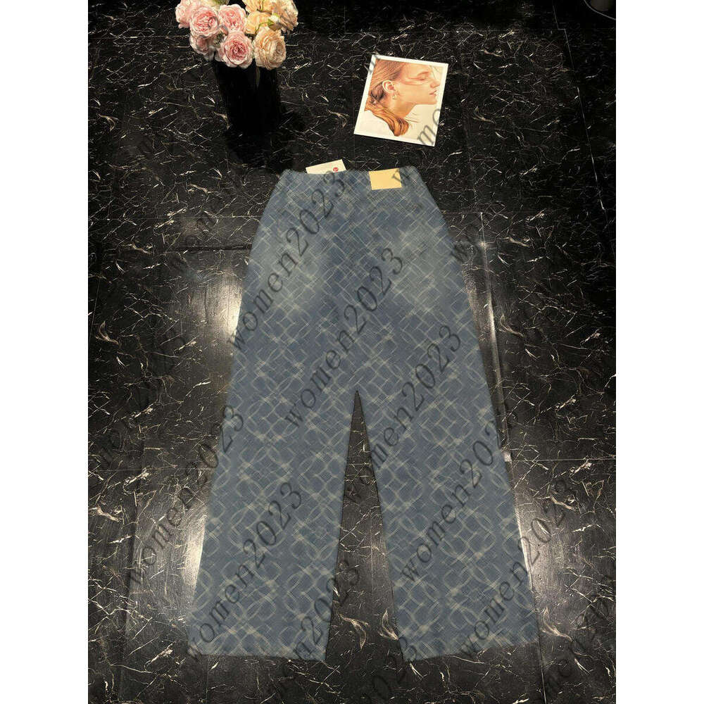 Women's Jeans Designer Brand Printed Slim Fit Denim Pants Spring Trendy Fashion Street Style Versatile Women's Pants Suitable for Any Outdoor Setting