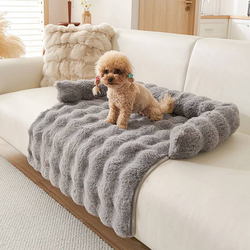 Bestseller 2025 New Rabbit Velvet Winter Thickened Warm and Anti Slip Mat Cat Dog Nest Pet Blanket Washable ddmytues