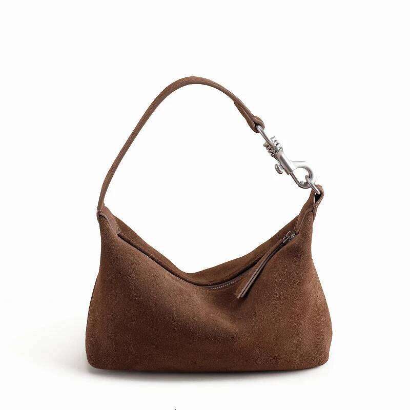 Suede Women's Dumpling New Niche Design Frosted Cowhide Handbag High Quality Antique One-Shoulder Crossbody Bag Suotong251222