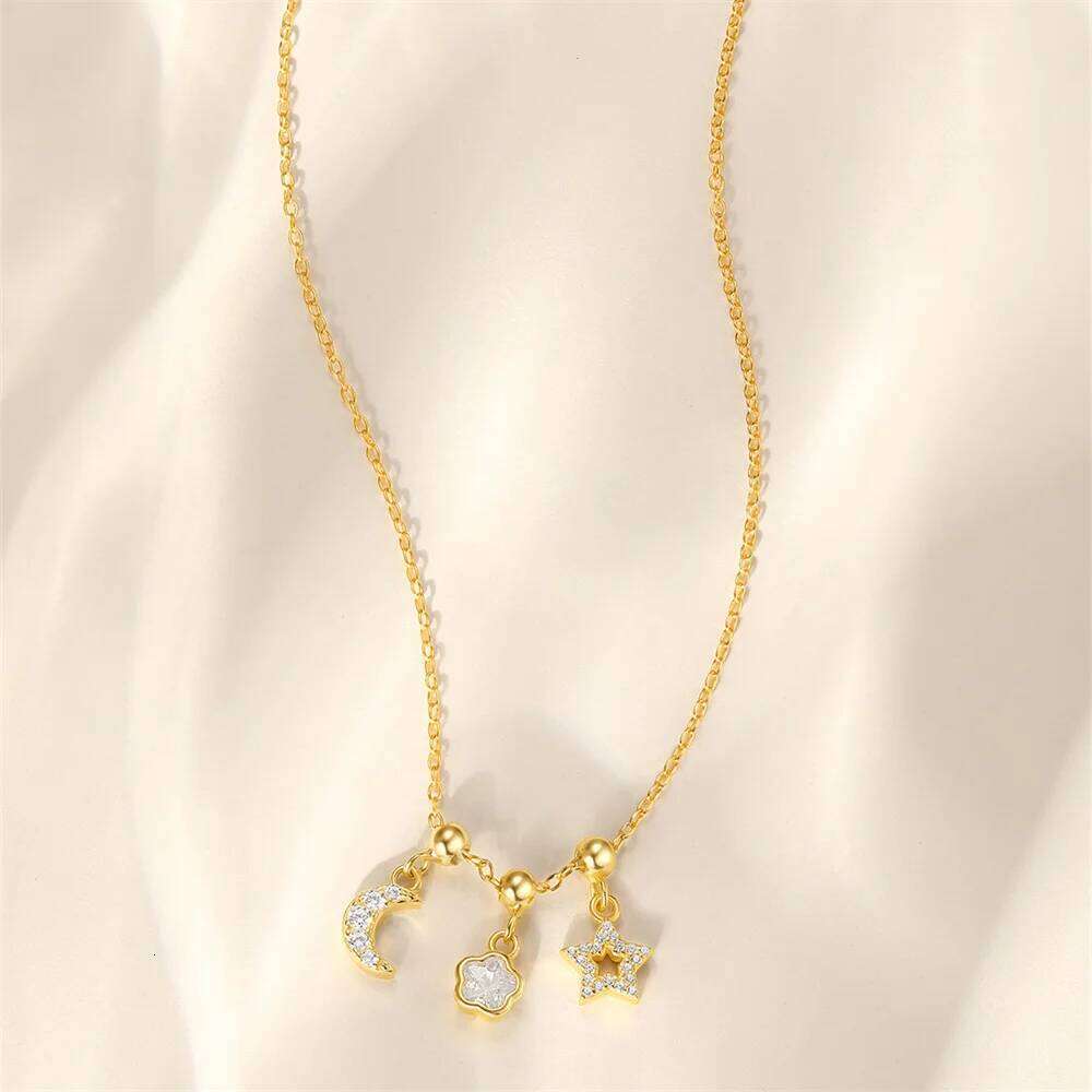 Aide 925 Sterling Silver Lady European And American Luxury Double-layer Multi-layer Love Pendant Necklace 1pc