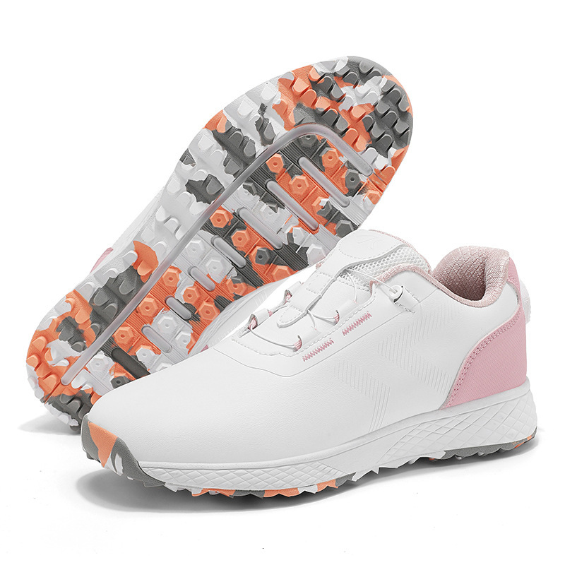 Outdoor sports shoes for both men women Trade Golf Men and Women Rotating Button Couple Casual Sports Shoes Waterproof Non-slip