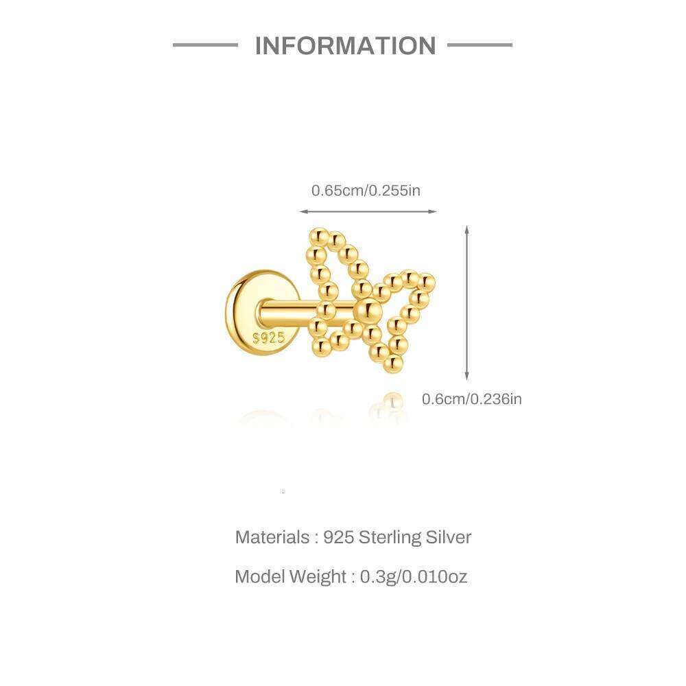 Aide 925 Sterling Silver Cute Bow Pink Zircon Piercing Stud Earrings For Women K Gold Elegant Sweet Bohemian Jewelry Party Gift