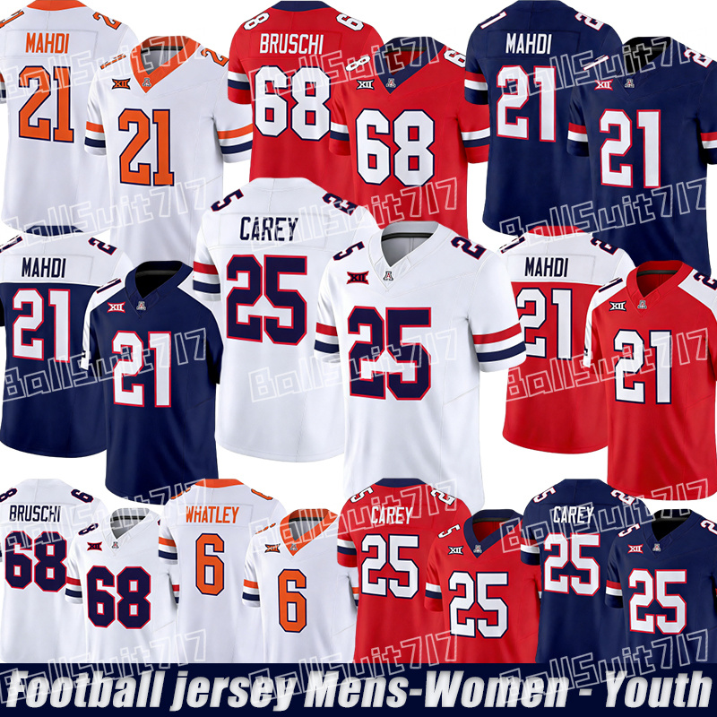 Arizona Wildcats jersey 21 Ismail Mahdi 3 Kedrick Reescano Quincy Craig Noah Fifita Kris Hutson Javin Whatley Tre Spivey Football Jerseys
