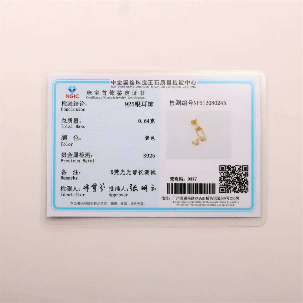 Aide 925 Sterling Silver Single 1pc Long Chain Tassel Stud for Women Shining Zircon Dangle Earring Wedding Gifts Brincos