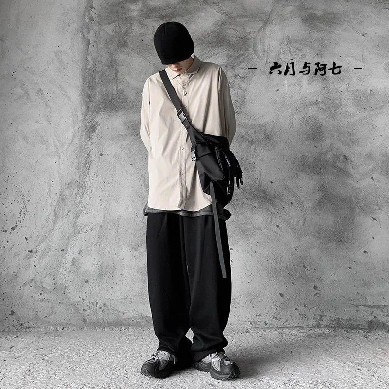 Shopper Nylon Shoulder Gothic Black Crossbody Messenger Tote Bags For Men Womens Hip Hop Techwear Satchel Waist Goth Postman 251230