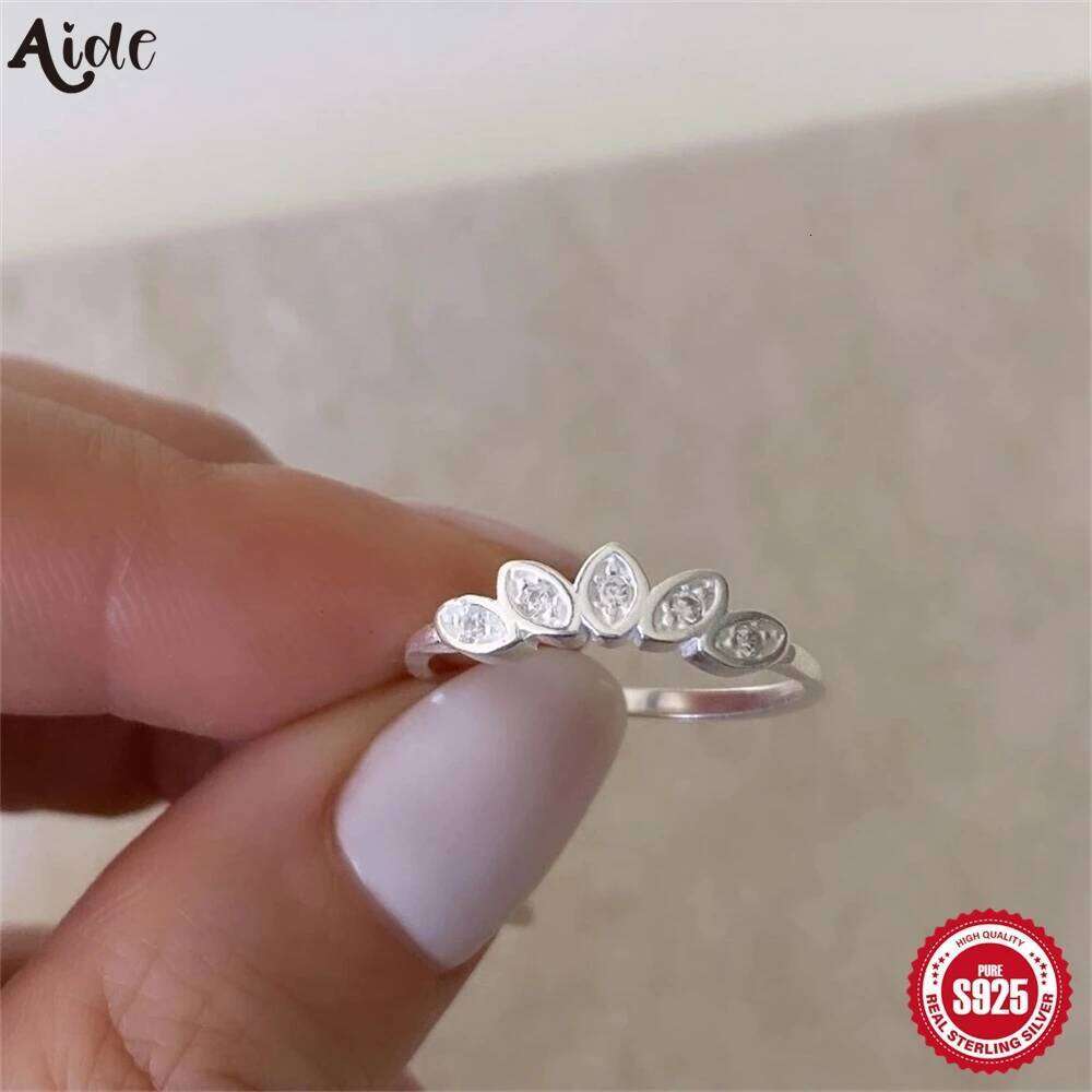 Aide S925 Sterling Silver Delicate Horse Eye Design Ring Lady Versatile Exquisite Finger Jewe Graceful Low-key Daily Accessories