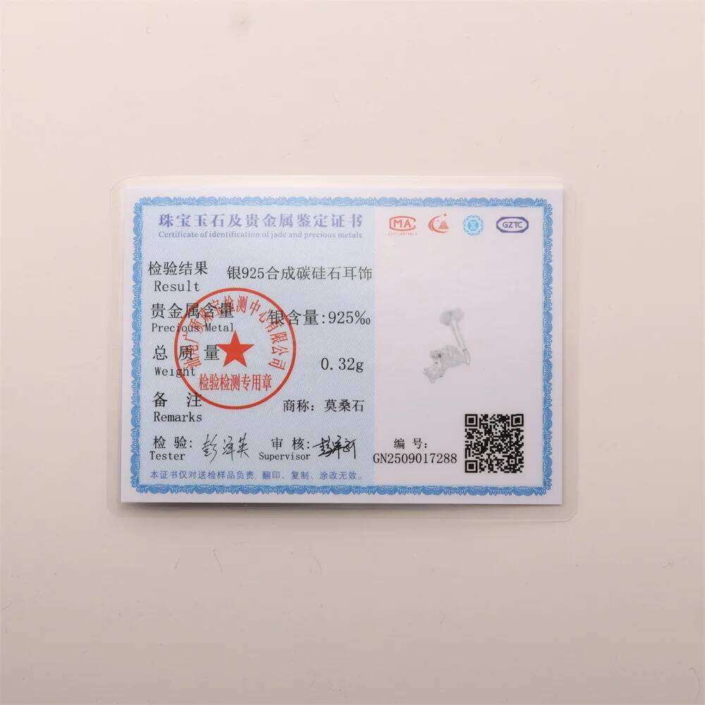 Aide Daily Wear Moissanite Earrings Women Diamond 925 Sterling Silver Birthday Screw Back Studs Graduation Gift For Her