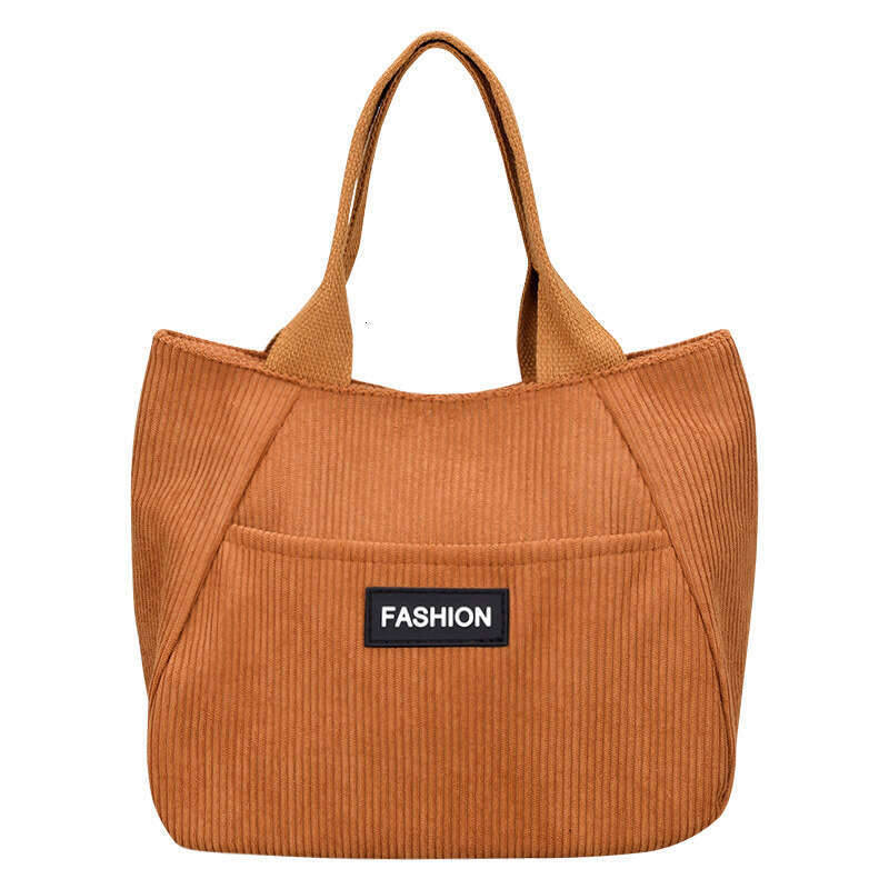 Fashion Corduroy Single Shoulder 2025 New Large Capacity Tote for Women Ins Forest Style Underarm Bag Handbag