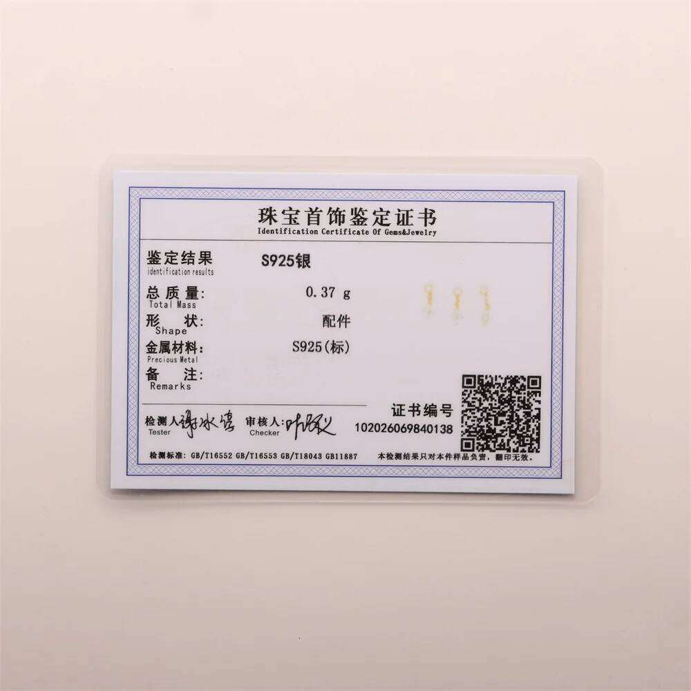 Aide S925 Sterling Silver Miniature Zircon Y2k Colors CZ Chains Charms Diy Jewelry Making Accessories Earring Necklace Bracelet