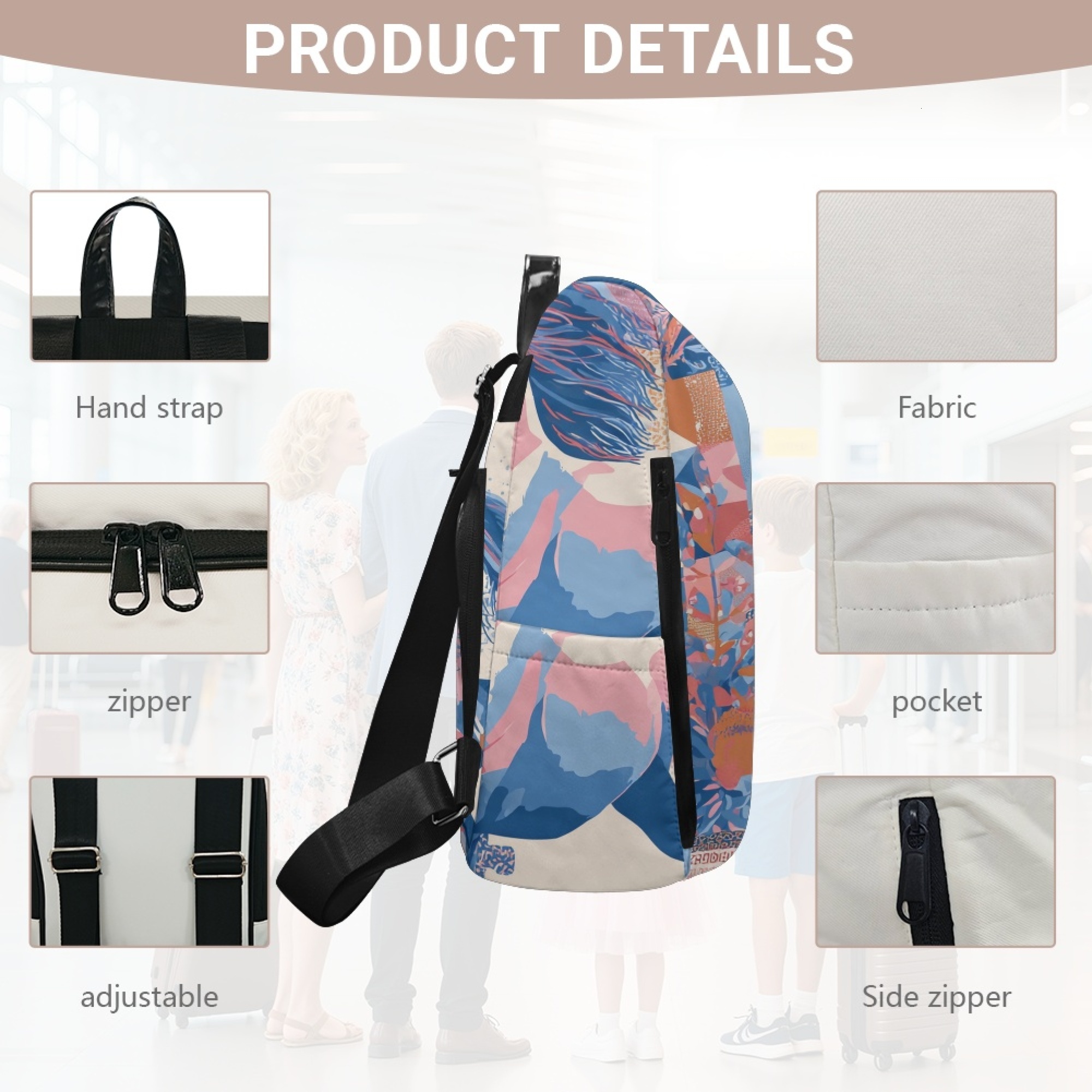 Custom H Designer Fashion Anti Theft Backpack Luxury Horse Pattern Unisex Full Print Backpack Laptop Bag Travel Bag H44