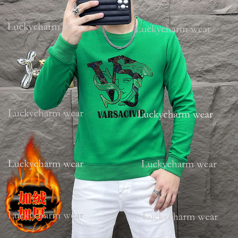 Source Factory One-Piece Dropshipping Spring And Autumn New Letter Heat-Printed Youth Men's Sweatshirt Casual Daily Top