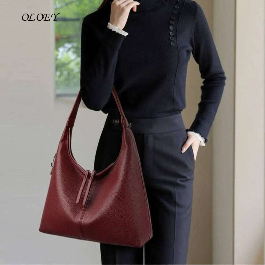 Oloey Genuine Brand Luxury Handbags Crossbody Bags for Women High Top Quality Soft Leather Shoulder Bag Noble temperament bag