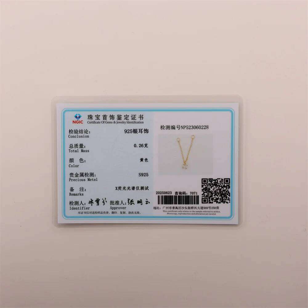 AIDE 925 Sterling Silver 1PC New Design Tassel Chain Charms Piercing Earrings For Women Simple korean Wedding Party Jewelry