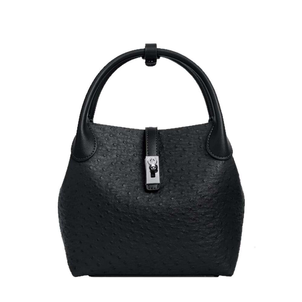 Totebag Shoulder ROSE NOIRE Autumn Winter Fashion Personality Large Capacity Bucket Casual Retro Handheld Basket Commuting Elegant Mother Daughter Bag