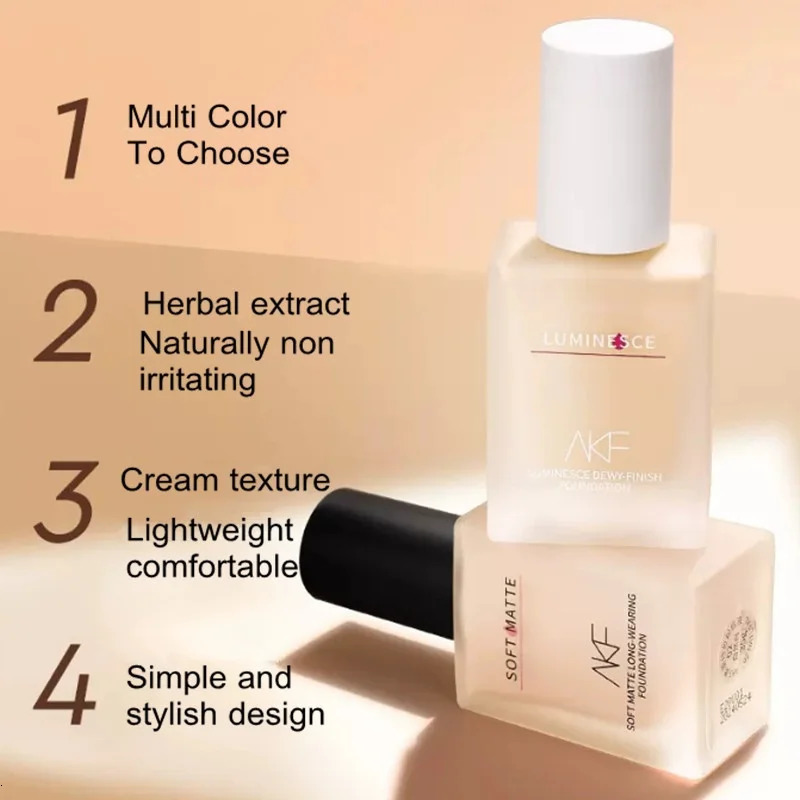 AKF Foundation High Coverage Makeup Base High Quality Professional Makeup Korean Cosmetics Concealer Product Primer 35g 251230