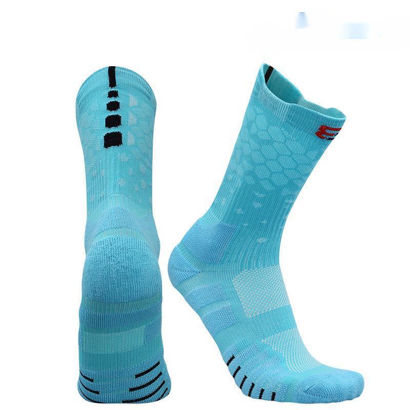 Trendy Professional Basketball Socks Practical Player Version High-Top Men And Women Long Tube Running Mid-Tube Thickened Towel Bottom Sports Socks