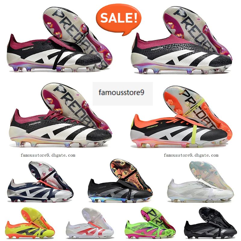 2026 Designer Soccer Cleats PREDATOO FG Firm Ground Jude Bellingham Soccer Cleats Grey Red Black Blue Pack Football Boots Soccer Shoes