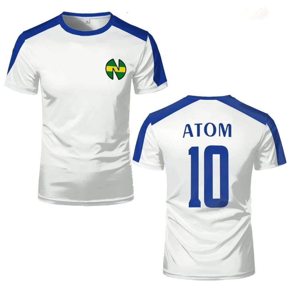 Kuv0 Men's T-shirts Atom School Nansheng Olive and Benji Kits Soccer Jersey Animation Captain Kids High Quality Custom Mens T-shirt