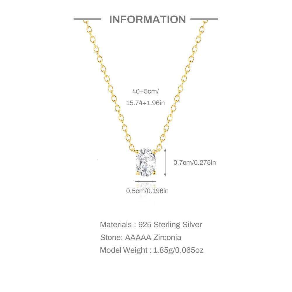 Aide 925 Sterling Silver Trend Elegant Jewelry Water Droplet Zircon Pendant Unquie Women Fashion Necklace Collars Jewel