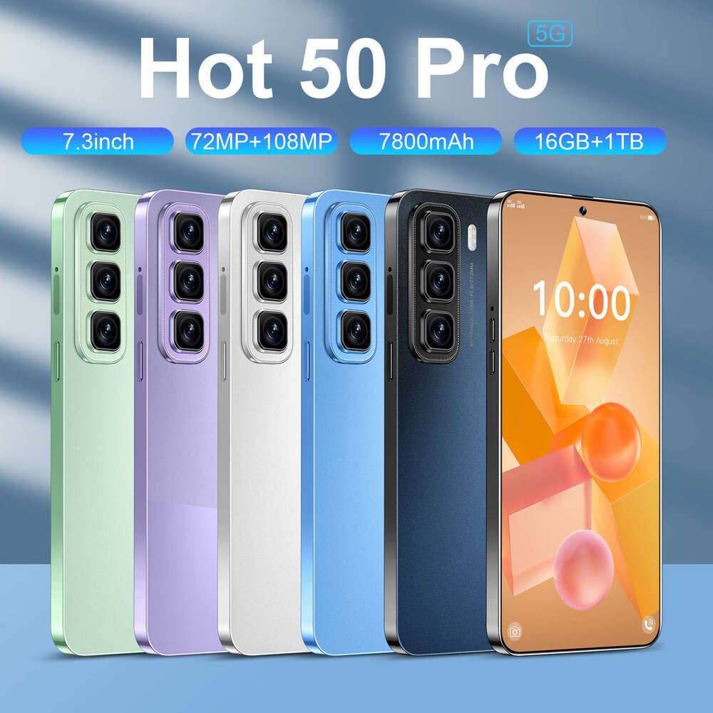 Famous brand cross-border exclusive smartphone Hot 50 Pro high-definition large screen 16+1TB source factory direct sales CKS