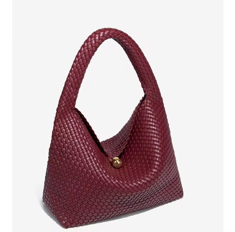 LuxuryS Womens Suede Handbags Genuine Cowhide Leather Shoulder Crossbody Tote Purse Fashion Clutch Bag in Burgundy and Black 1100368158