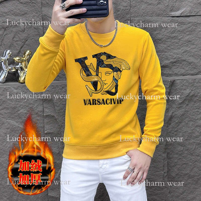 Source Factory One-Piece Dropshipping Spring And Autumn New Letter Heat-Printed Youth Men's Sweatshirt Casual Daily Top